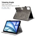 thumbnail image 3 of GSFY Case for 2024 iPad Air 11 Inch 6th Gen (M2), PU Leather Protective Folio Stand Cover Auto Sleep Wake Multiple Viewing for iPad Air 11 6th/iPad Air 10.9 4th &5th/iPad Pro 11 (2018-2022)，DC-Gray, 3 of 9
