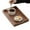Brown, variant on Bxaolu Rustic Wooden Serving Trays with Handle - Dinner Serving Tray, Snack Tray, Rectangular Platters for Entertaining, Breakfast, Coffee Table, Home Décor(11.8" x 7.8", Brown)