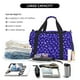 thumbnail image 5 of Disketp Beautiful Purple Snowflakes Bolsa de Viaje Tipo Duffle, Bolso de Mano para Fin de Semana para Mujer, Bolsa de Gimnasio Ligera para Hombre, Esencial para Viajes, 5 of 7