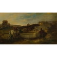 thumbnail image 3 of Adolf Schreyer 18x12 Black Modern Framed Museum Art Print Titled - At the Watering Hole, 3 of 5