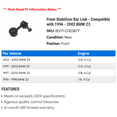 thumbnail image 2 of Front Stabilizer Bar Link - Compatible with 1996 - 2002 BMW Z3 1997 1998 1999 2000 2001, 2 of 2