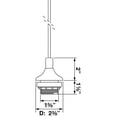 thumbnail image 3 of Volume Lighting V2429-33 1 Light 2" Wide Led Mini Pendant - Nickel, 3 of 3