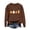 Coffee, variant on Girls Sweatshirt Casual Cozy Long Sleeve Halloween Themed Print Crew Neck Hoodless Tops For Winter Relaxed Fit Daily Outdoor Play And Festive Party Wear