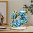 thumbnail image 4 of Máquina de coser de flores con forma especial de doble cara, pintura de diamante, decoración de escritorio, 4 of 9