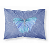 Butterfly on Slate Blue Fabric Standard Pillowcase-30 x 20.5-