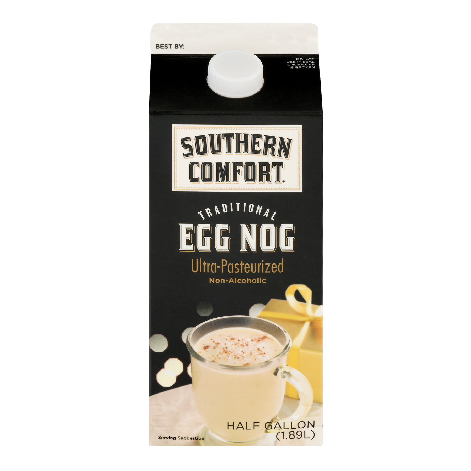 Southern Comfort UltraPasteurized Eggnog, Half Gallon.