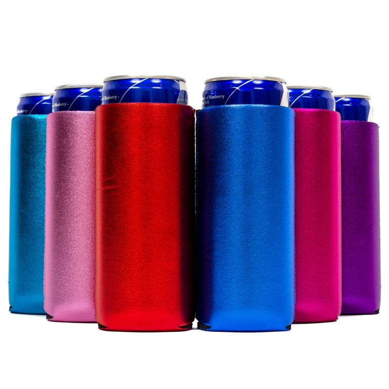 Slim Can Cooler Sleeves (5-Pack) Insulated Neoprene Slim Can Koolie fo –  Current Co.