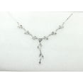 thumbnail image 3 of Faship Gorgeous Clear Rhinestone Crystal Floral Necklace Earrings Set, 3 of 5