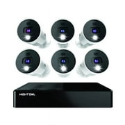 Night Owl Expandable 8 Channel Wired Bluetooth DVR with (6) Wired 4K UHD Cameras