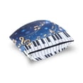 thumbnail image 5 of Piano Keys Shining Stars Notes Throw Pillow Covers Pillowcases 18 x 18 Inch Home Decor 2 Packs for Bedroom Sofa, 5 of 6
