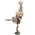 thumbnail image 2 of 7.75" Brown and Beige Standing Bird with Hat Christmas Tabletop Decor, 2 of 2