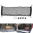 thumbnail image 5 of Walbest 2-Layer Heavy Duty Cargo Net, 43 x 20 Inch Universal Truck Bed Net with Hooks, Adjustable Elastic Storage Organizer Mesh Net Compatible for Pickup Truck SUV, Black, 5 of 7