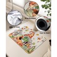 thumbnail image 5 of Harvest Festival Dish Drying Mat for Kitchen Counter, Absorbent Quick Dry Coffee Bar Mat Pad Thin Diatomaceous Sink Mat Non Slip Dish Drainer Mat 23.5x15.5 Thanksgiving Fall Boho Gnomes Pumpkin Leaves, 5 of 6