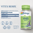 thumbnail image 2 of Solaray Vitex Berry 400mg | Womens Healthy Hormone Balance Formula | Menstruation & Menopause Support, 100ct, 2 of 6