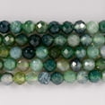 thumbnail image 2 of Angelstones Natural Gemstone Stretch Bracelet, 4mm Faceted Round Beads, Crystal Healing for Women, 2 of 2