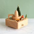 thumbnail image 2 of Decoración Caja de música con manivela de madera Retro, regalo de cumpleaños para niños, adornos Original, 2 of 5