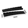 thumbnail image 2 of Pack of 20 furniture wedges - 8 x 20 x 98mm - Plastic - With integrated predefined breaking points - Black, 2 of 5
