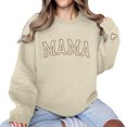 thumbnail image 6 of Frostluinai Mama Sweatshirts Women Long Sleeve Oversized Pullover Tops Crew Neck Funny Letter Print Sweat Shirts Loose Fit Sweatshirts Gifts, 6 of 8