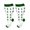 Style 2, variant on YIGSECU Christmas Compressions Socks for Women & Men Knee Highs Compressions Socks for Running,Nurse,Travel Support Socks Gifts