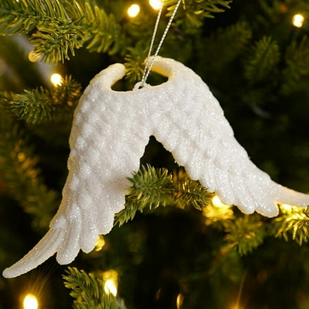 

Famure Mini Christmas Tree Ornaments Cute Cartoon Pendants Set with Elk Angel Snowflake Wings Accessories for Decorating Tree Gift