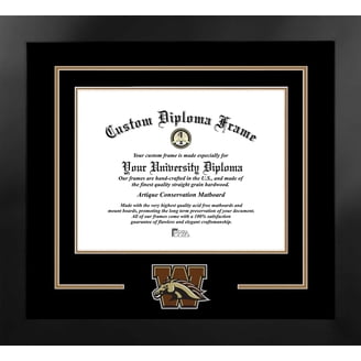 Campus Images Boise State University Diploma Frame – 11x8.5 Inches, Tassel Box, Mahogany With Gold Trim