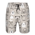 thumbnail image 4 of Naloa Puppy Men's Beach Shorts, Surfing shorts, Swim trunks, Quick Dry Swim Trunks for Surfing Beach Fun - 3X-Large, 4 of 9