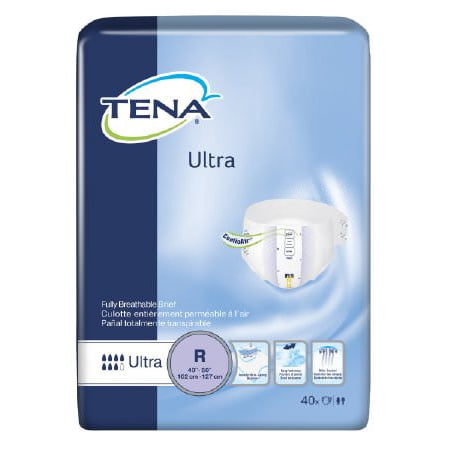 TENA Ultra Brief pack of 40 Size Regular Waist Size 40-50