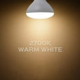 thumbnail image 4 of Luxrite BR40 LED Flood Light Bulbs, 14W=85W, 2700K Warm White, Dimmable, 1100 Lumen, E26 Base, UL Listed, Damp Rated 12-Pack, 4 of 8