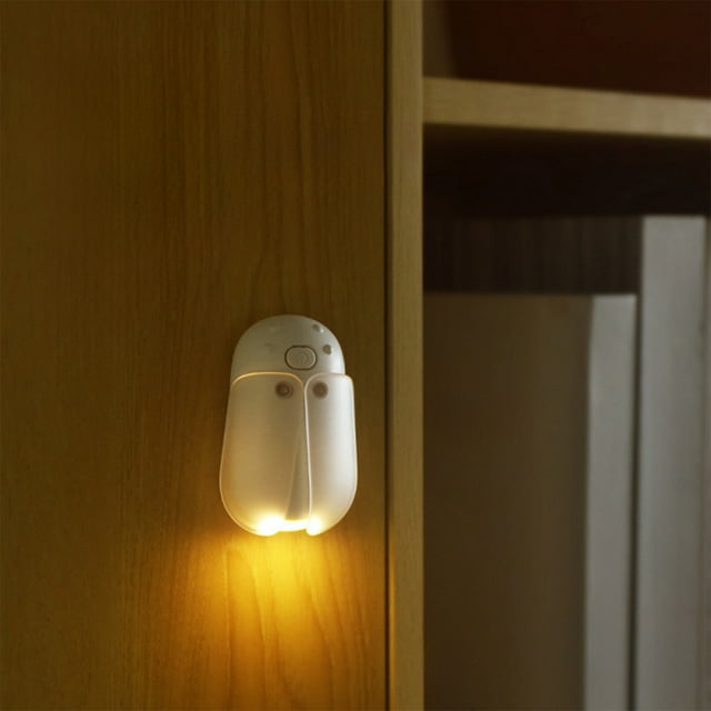 Lámpara de plástico con forma de luciérnagas, lámpara magnética, luz ambiental para habitación infantil, miniluz nocturna USB, iluminación para el hogar y la cocina, y luces decorativas de techo.