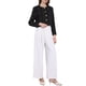 thumbnail image 2 of CHAQUETA BLAZER CROP DE TWEED SIN COLLAR Y CON BOTONES PARA MUJERES INSPIRADA EN CHIC M NEGRO, 2 of 4