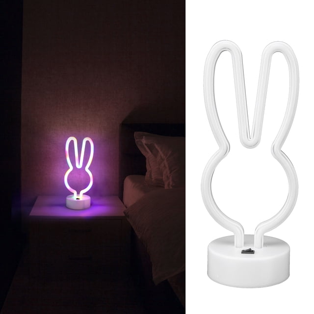 Neon Lamp, Desktop Portable Bedside Lamp Shape Led Light Source for Home Bar for Birthday Party Decor
