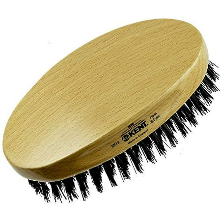 Kent Mg2 Oval 100 Natural Beechwood Military Hair Brush With