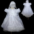 thumbnail image 1 of NEW BABY GIRL CUTE CHRISTENING BAPTISM DRESS NOW BORN TO 30 MONTHS WHITE, 1 of 1