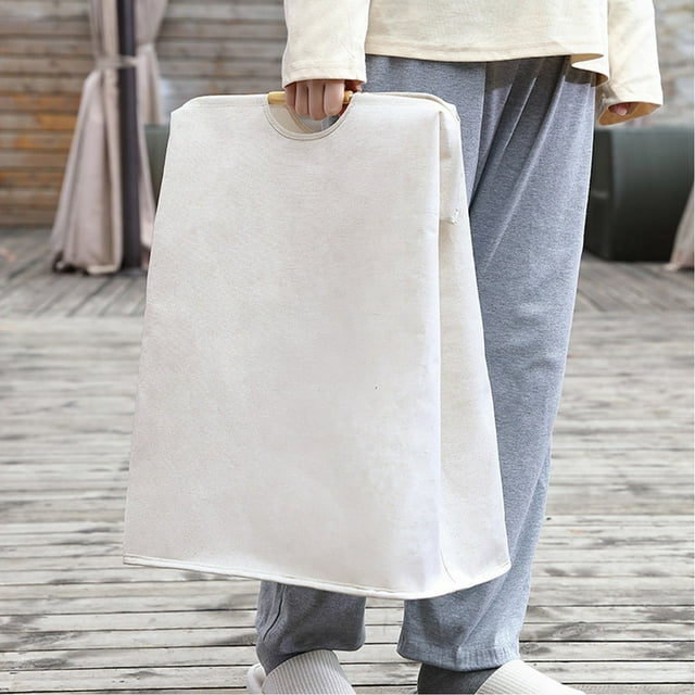 Cesto de Ropa BuyWeek Grande Plegable Impermeable Algodón y Lino
