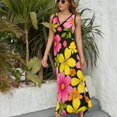 thumbnail image 3 of Floral Vestido Sin Mangas Vestidos Para Mujer, Vestido Suelto De Verano 2025, 3 of 5