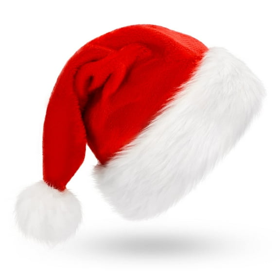 BOSONER Santa Hat: Christmas Hat Adult - Santa Hat for Women and Men