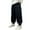 -A-Black15, variant on New Pants For Boy Letter Embroidery Athletic Trousers Ankle-Tied Slacks With Pockets Durable Skin Friendly Fabric For Kid