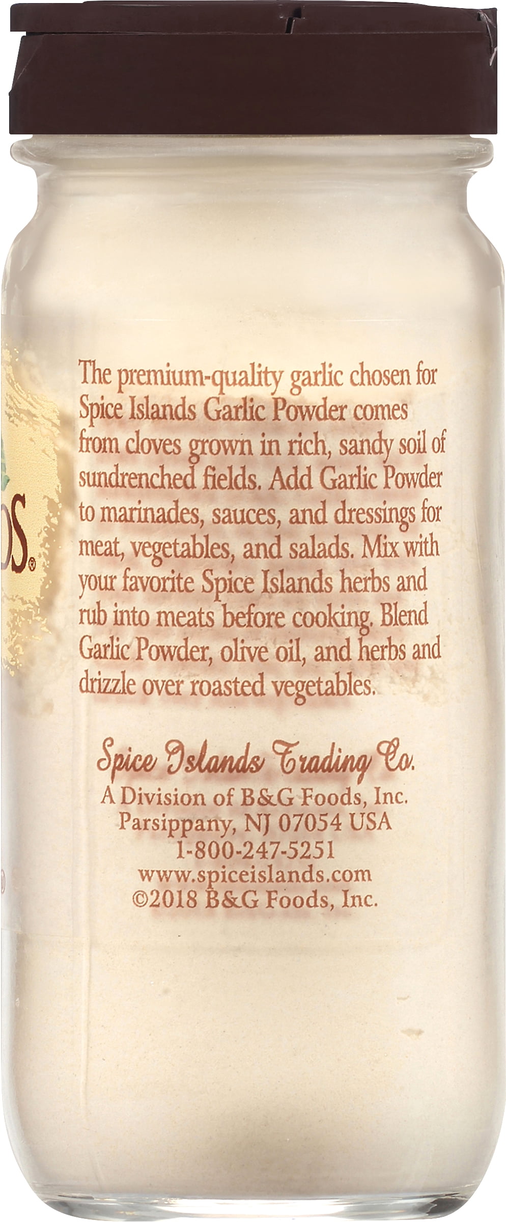 (3 pack) Spice Islands Garlic Powder, Kosher, 2.25 oz
