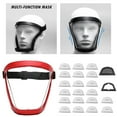 thumbnail image 3 of Almencla Face Cover Lightweight Anti Fog for Grass Cutting Work Unisex and Adult Red 20 Filter Cloth, 3 of 6