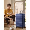 thumbnail image 6 of Checked Luggage PC ABS Hardside Suitcase with wheels USB Port Lightweight Luggage with TSA Lock 28 inch DarkBlue, 6 of 9