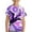 Purple, variant on Tiijoy Toddler Boys Tie Dyed Graphic Tee Short Sleeve Crewneck T Shirt for Kids, Sizes 3-4