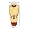 thumbnail image 2 of Unique Bargains Laiton Raccord de Tube de Compression 1/16NPT x 1/4 'tube OD Raccord Droit 3 Pack, 2 of 5
