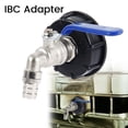 thumbnail image 1 of IBC Adapter IBC Tank Tap Adapter  3/4‘‘ Coarse Thread Brass Outlet Tap for IBC Tank  Professional Water Hose Replacement Valve Fitting Parts, 1 of 11