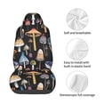 thumbnail image 4 of Fotbe Mushrooms and Autumn Leaves Funda para Asiento de Auto con Estampado – Impermeable y Antisudor – Ajuste Universal, Lavable a Máquina, Antideslizante (1 Pieza), 4 of 5