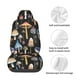 thumbnail image 4 of Fotbe Mushrooms and Autumn Leaves Funda para Asiento de Auto con Estampado – Impermeable y Antisudor – Ajuste Universal, Lavable a Máquina, Antideslizante (1 Pieza), 4 of 5