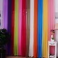 thumbnail image 3 of 2 uds cortina de ventana de Color sólido patrón de flores cenefa blanco Likrtyny  Oficina Multiescena Multifunción, 3 of 6
