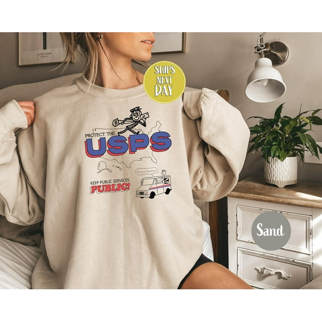 Protéger les Services Publics Usps Chandail en Molleton, Protéger Usps Chandail à Capuchon, Chemise Usps W - Blanc - L