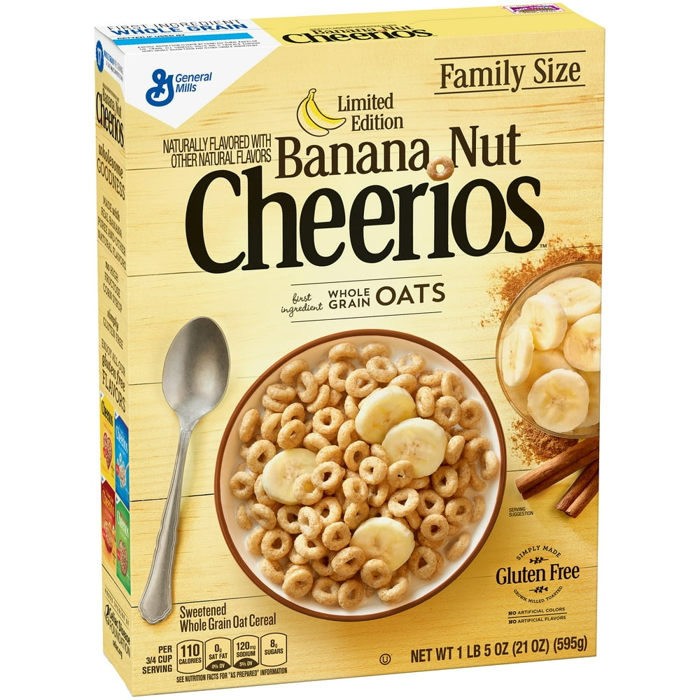 Cheerios Gluten Free Breakfast Cereal, Banana Nut, 21 Oz