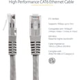 thumbnail image 3 of Cat6 Ethernet Cable - 25 ft - Gray - Patch Cable - Molded Cat6 Cable - Long Network Cable - Ethernet Cord - Cat 6 Cable, 3 of 5