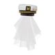 thumbnail image 5 of Gorra de marinero de novia con velo, accesorio de disfraz con bordado de ancla para mujer Estilo B, 5 of 8